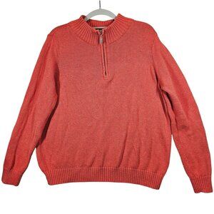 Croft&Barrow Sweater Women XL peachy feminine business Cotton preppy nerd school